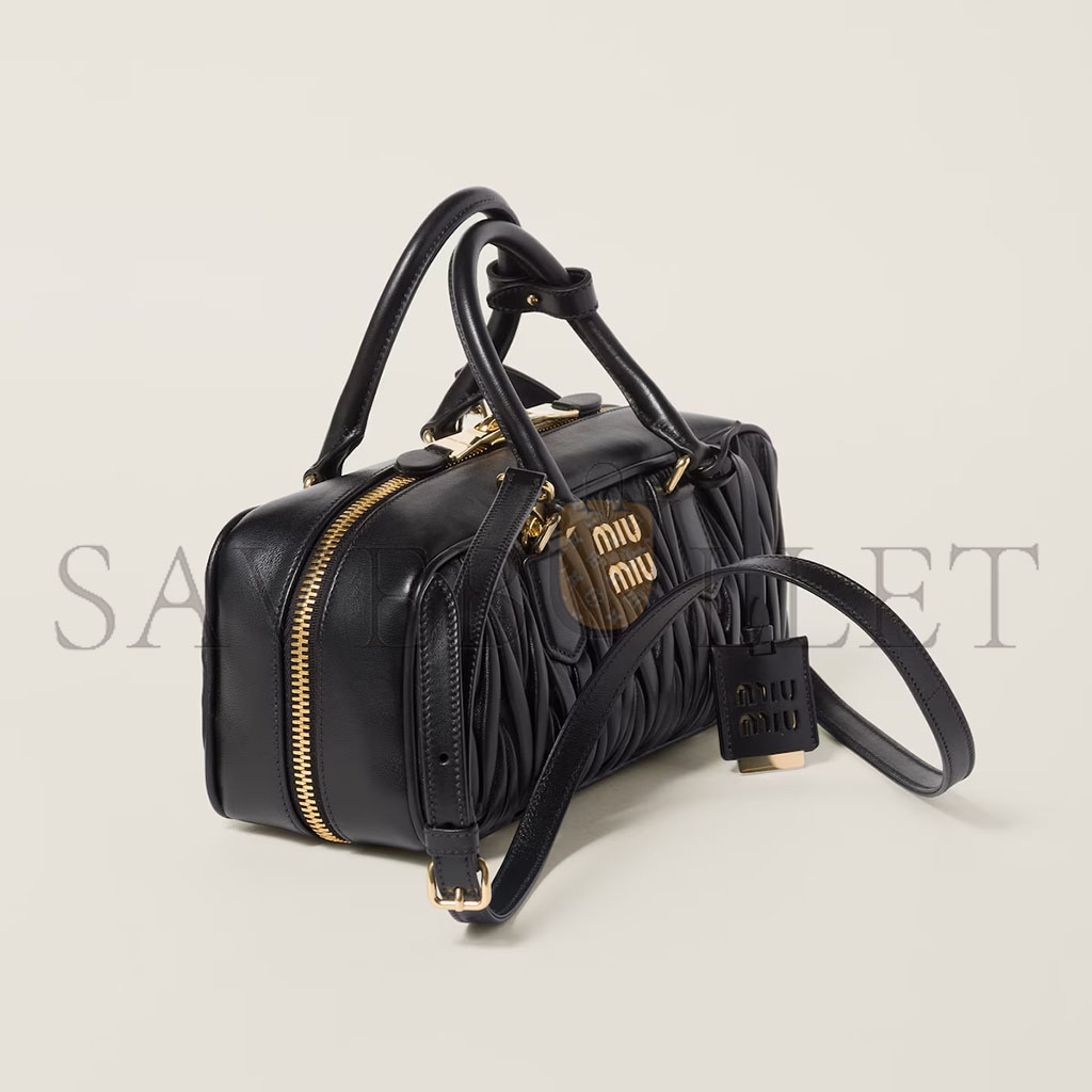 MIU MIU ARCADIE MATELASSÉ NAPPA LEATHER BAG 5BB148 (22*10.5*7.5cm)